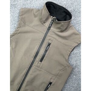 Roper Mens Full Zip Softshell 3-Season Western Vest Khaki Taupe Size S